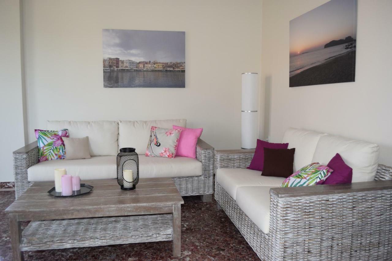 Modern Apartment With Garden Kíssamos Dış mekan fotoğraf